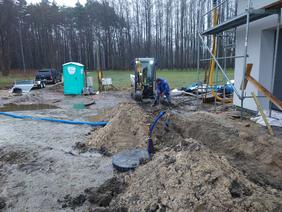 Wykop liniowy pod przyłącze elektryczne